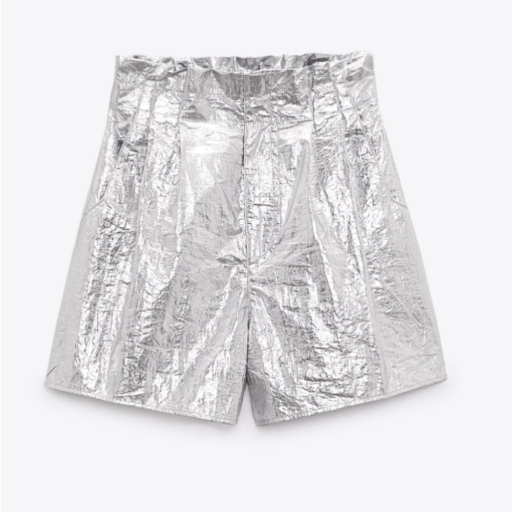 Zara paper bag waist short  NWT